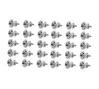 Milisten 30pcs Guitar Strap Button Locks Strap Lock Pegs for Electric Acoustic Bass Guitars Easy Install End Replacement
