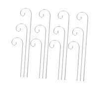 Milisten 30pcs Heavy Duty Metal Shepherd Hooks for Garden Markers Outdoor Plant Hook Stands Stakes for Hanging Solar Lights Bird Feeders Lanterns Wedding and Garden Decor