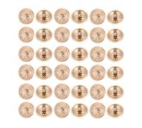 Milisten 30pcs Metal Round Flat Buttons - Coats, Jacket, Shirt, Suit, Trousers Buttons for DIY Craft Sewing - Light Gold, 20mm