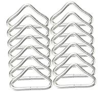 Milisten 30Pcs Metal Triangle Buckles for Trampolines Durable Replaceable DIY Buckle Professional Spring Hooks for Safe Jumping Experience