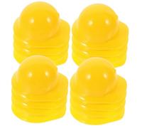 Milisten 30pcs Mini Construction Hats Safety Helmet Doll Accessory Plastic Decorative Headwear for Party Pet Cake Decor