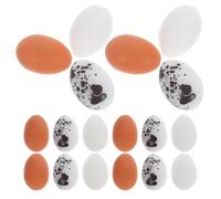 Milisten 30pcs Miniature Easter Egg Decorations Set, Artificial Resin Small Chicken, Quail Duck Eggs, Micro Scene Craft Supplies for ’ Diy, Easter Party and Home Décor