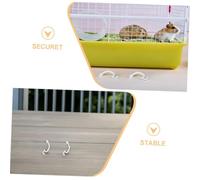 Milisten 30pcs Plastic Rabbit Fixing Buckles for Small Animal Enclosures Hamster Hutch Door Clips Sturdy Lightweight Pet Cage Accessories