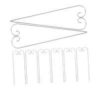 Milisten 30pcs Shepherd Hooks for Garden Plants Tall Metal Plant Label Hangers Lightweight Outdoor Garden Stake Holders for Flower Planters Balconies Patios