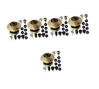 Milisten 30pcs Strap Lock Button Guitar Strap Locks for Electric Bass Acoustic Guitar Repair Kit Included