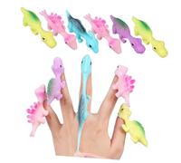 Milisten 30pcs Stretchable Flying Dinosaur Finger Mini Plastic Figures Party Favors for Boys Fun Plaything with Vibrant Colors and Design