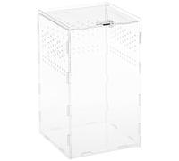 Milisten 360-Degree High Transparency Magnetic Reptile Habitat Box Set for Breeding Lizards Spiders and Small Insects Sturdy Acrylic Terrarium Cases for Reptile Care