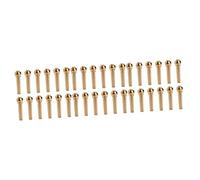 Milisten 36pcs Brass Guitar String Acoustic Electric Guitar Tuning Pegs Easy Install Bridge Accessories for Professional Musicians and Beginners