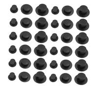 Milisten 36pcs Mini Top Hats for Crafts Sturdy Plastic Tiny Snowman Hats for DIY Decoration Events and Festivals Miniature Accessories for Creative Projects