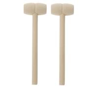 Milisten 36pcs Mini Wooden Mallet Hammer for Natural Smooth Finish Mallet Hammer for Hand Eye Coordination and Muscle Development Safe Sturdy Wooden Cracking for Age