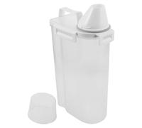 Milisten 3l Laundry Room Storage Container Laundry Powder Dispenser Moistureproof Leakproof Plastic Storage with Scoop Cup Sleek Modern Design