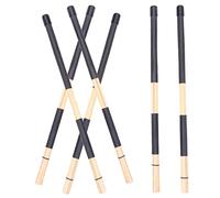 Milisten 3pairs Bamboo Rod Drumsticks Professional Percussion Instrument Accessories for Drum Performance