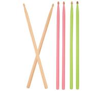 Milisten 3pairs Wooden Drumsticks for Beginners Walnut Acoustic Comfortable Grip Percussion Mallets for Bass Drum Practice and Various Musical Styles