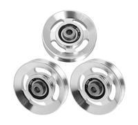 Milisten 3pcs Aluminum Alloy Fitness Pulley Wheels 88mm Silent Cable Pulley for Home Gym Weight Lifting Wear-Resistant Gym Cable Accessories