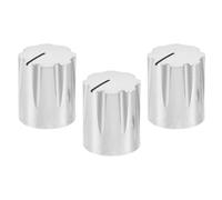 Milisten 3pcs Aluminum Alloy Guitar Knobs Shaft for Electric Guitar Audio Volume Control Knob Replacement and Amplifiers