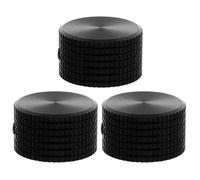 Milisten 3pcs Aluminum Alloy Solid Knob for Keyboard Guitar Audio Controller Volume Control Potentiometer Knob Replacement Metal for Multimedia Device