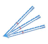 Milisten 3pcs Aluminum Seam Sliding Gauge with Sharp Tip, Quilting and Button Sewing Ruler for Beginners, Blue Fabric Measuring Tool for Crafting and Tailoring