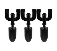 Milisten 3pcs Bass Drum Lugs Metal Drum Lug Replacements Electrophoretic Black Finish Convenient Installation Enhanced Durability for Band Rehearsals and Live Performance