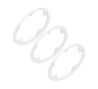 Milisten 3pcs Bicycle Chainring Guard for Road and Mountain Bikes, 5-hole Plastic Chain Protector with Oil Splash Protection and Enhanced Safety, for Outdoor Adventures and Folding Bikes
