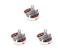 Milisten 3pcs Bk Short Knurled Split Shaft Guitar Potentiometers Volume Tone Controls Durable Replacement Parts for Electric Guitars Easy Installation Convenient Use
