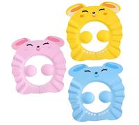 Milisten 3pcs Boy Girl's Shampoo Hat Boy Girl Adjustable Shower Caps and Girls Bathing Soft Material Farm Themed Design