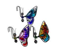 Milisten 3pcs Butterfly Figurine Plant Pot Hanger Iron Flowerpot Decor for Garden and Home Versatile Hanging Ornament for Lawn and Outdoor Spaces