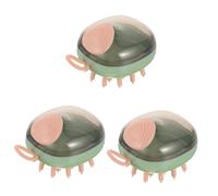Milisten 3pcs Cat Dog Shower Brush Pet Massage Brush for Dogs Cats Bath Scrubber for Cleaning and Relaxation for Grooming and Shedding Control
