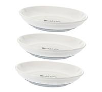 Milisten 3pcs Ceramic Cat Bowls Non- Silicone Base Wide Pet Feeder Dishes for Food and Water Easy to Clean and Maintain for Healthy Eating Habits