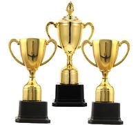 Milisten 3pcs Competition Trophies for School Sports Games Lightweight Durable Award Cups for Football Basketball Gymnastics Winners Encouraging Childrens Efforts and Achievement