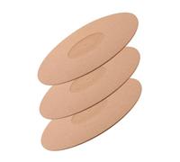 Milisten 3pcs Cork Turntable Mat for Vinyl Records Protects from Turntable Impact Easy to Clean