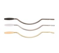 Milisten 3pcs Curved Tremolo Bar for Electric Guitar, Lightweight Stainless Steel and Rubber Construction, 6mm Screw Size, for Pitch Change and Beginners in Guitar Playing