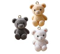 Milisten 3pcs Cute Bear Pendant for Necklace Making Bulk Charms for Bracelet Making Charms Supplies