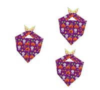 Milisten 3pcs Dog Bandana for Halloween Comfortable Pet Scarf Festive and Cats Decorative Pet Accessory for Parties and Costumes