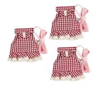 Milisten 3pcs Dress Traction Rope Chest Strap Outdoor Walking Training Leash Hamster Harness Guinea Pig Harness Rabbit and Leash