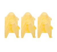 Milisten 3pcs Feeding Box Hiding Yellow Reptile Hideout Cave for Small Geckos Snakes Tarantulas Turtle Aquarium Bedding Substrate