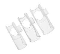 Milisten 3Pcs Flute Blower Aid Transparent Mouthpiece for Flute Practice Pitch Control Quality Maintenance Suitable for Cdefg Tuning Durable Membrane Protection