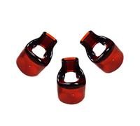 Milisten 3pcs Flute Replacement Mouthpieces Resin Blow Aid Accessory for Beginners and Professional Flute Players Brown Lightweight and Exquisitely Crafted Wind Instrument Parts