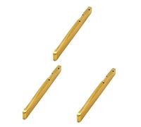 Milisten 3pcs Guitar Bridge Saddles Brass Nut Guitar Acoustic String End Bone Nut Files Folk Bridge