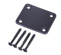 Milisten 3pcs Guitar Neck Plate Bass Guitar Neck Strength Connecting Board for Electric Bass Screws Metal Guitar Neck Plate