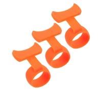 Milisten 3pcs Guitar Pick Assist for Easy to Hold Guitar Picks Made of Rubber Material Banjo Ukulele Harp Bass Fingerstyle Playing Scenario