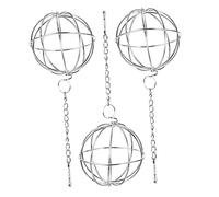 Milisten 3pcs Hanging Feeder for Chinchillas and Guinea Pigs Space-saving Grass Dispenser for Small Animals to Enjoy Pasture While Playing