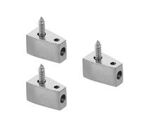 Milisten 3pcs Headless Guitar Lock Nut: Electric Bass String Holder Nut String Retainer - Musical Instrument Repair Accessories For Guitar Bridge Saddle Mounts