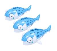 Milisten 3pcs Inflatable Fish for Portable Pool Floaties with Cute Big Head Design Quick Inflate Water Play Accessories for Ocean and Tropical Party Decorations