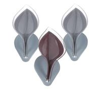 Milisten 3pcs Leaves Shaped Soap Dish Holder Set Punch-free Soap Storage Box for Bathroom and Shower Made of Sturdy Abs as Material, Not Easy to Fall, Blue and Purple Random Color