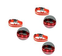Milisten 3pcs Led Pet Dog Collar Glow Dark Circular Pendant Colors Xl for Enhanced Night Safety during Outdoor Activities