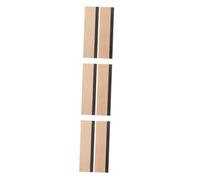 Milisten 3pcs Maple and Ebony Guitar Bridge Saddle Cut and Slotted Dobro Resonator Double Locking Pins