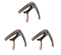 Milisten 3pcs Metal Capo Tone Modified Clip Guitar Tuning Accessory for Electric Guitar Ukulele Capo Clamp Part Clips for Partial Use