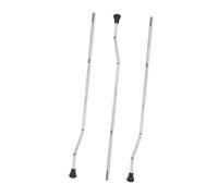 Milisten 3pcs Metal Drum Legs Replacement Silver Electroplated Drum Parts for Floor Tom Percussion Instruments Portable and Easy to Install