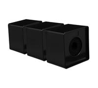 Milisten 3pcs Mic Logo Stand Square Microphone Flag Station Abs Material Portable for Interviews Ktv News Broadcast