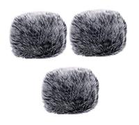 Milisten 3pcs Microphone Cover Plush Wind Muff Microphone Protector for Covers Ktv Singing Accessories Accessory